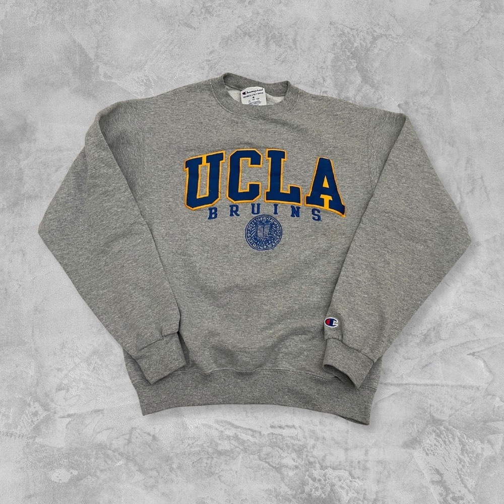 Vintage UCLA Bruins Champion Crewneck Sweatshirt Men's Medium Heather Gray